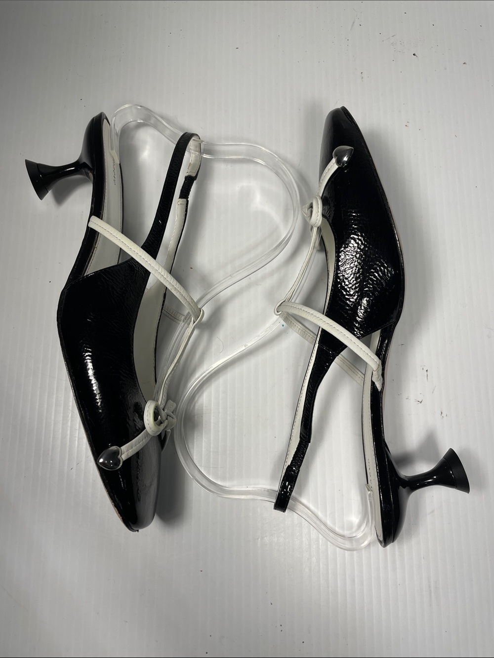 Anthropologie Maeve Vicenza Brigitte Bow Slingback EU 40 Bow Kitten Heel - Picture 10 of 13